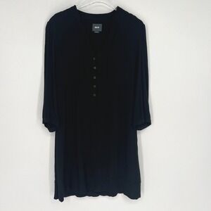 Maeve Anthropologie‎ Dress Womens 14 Black Classic Simple Basic Career Work